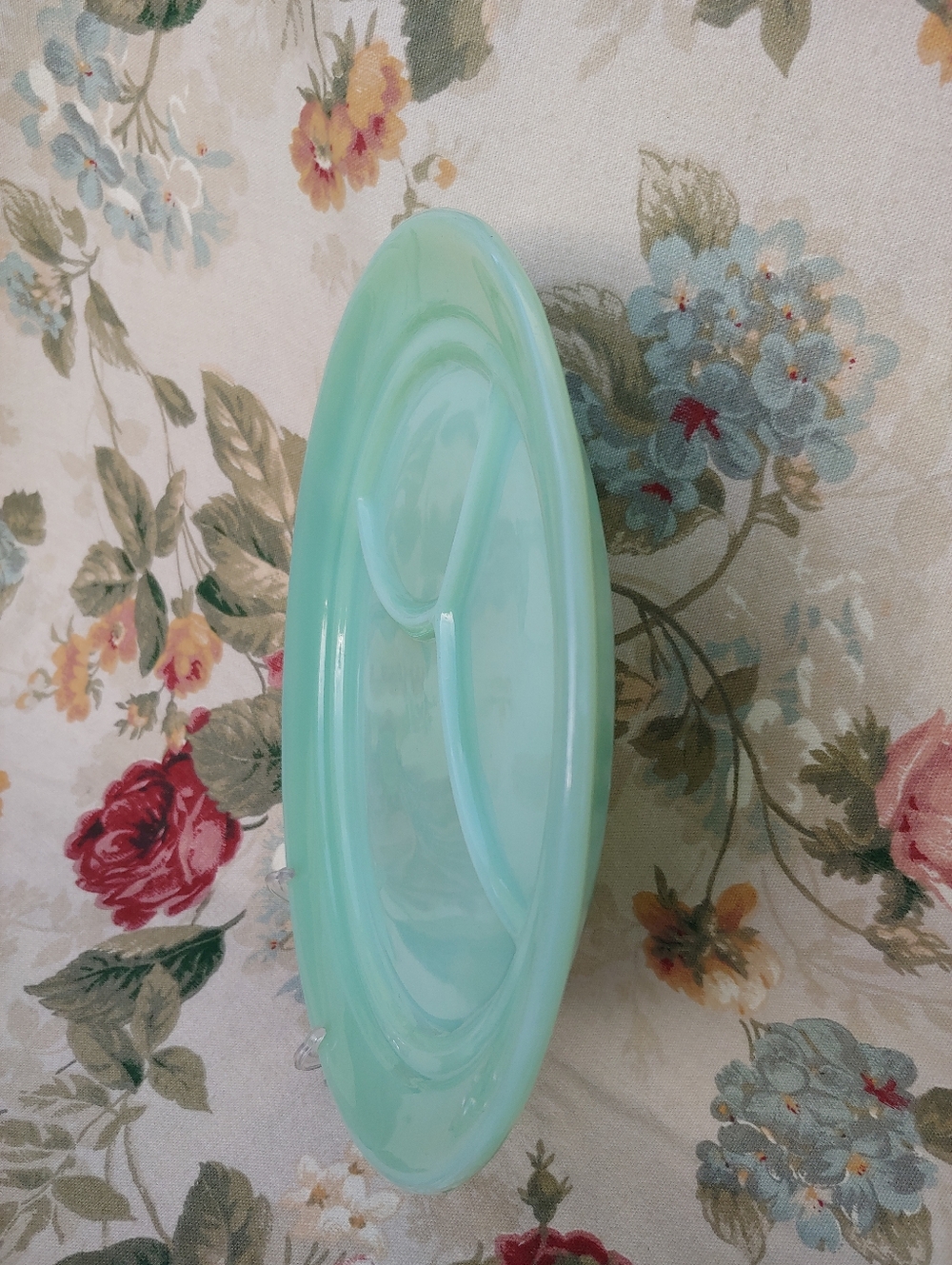Vintage Fire King Jadeite Restaurant Ware 3 Compartment Grill Diner Plate - Picture 8 of 16